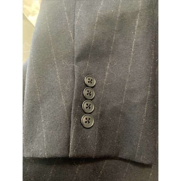 Gieves & Hawkes Wool Savile Row London Prince Of Wales Suit Jacket Men 42 - Picture 6 of 7